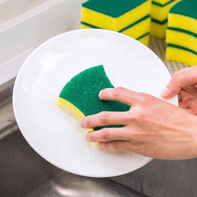 【 Surprise from the main Picture 】 Dishwashing sponge block, scouring pad, kitchen cleaning wonder, thickened dishwashing cloth, sponge wipe