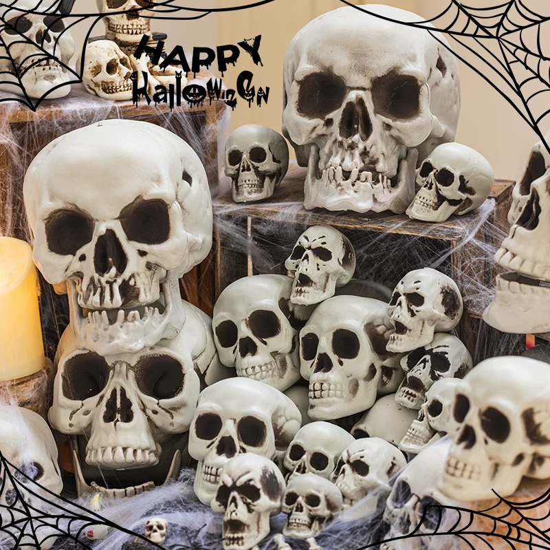 Halloween Costume Props, Skull Decorations, Horror Haunted House, Escape Room, Kindergarten Party Scene Setup Halloween Costume Props, Skull Decorations, Horror Haunted House, Escape Room, Kindergarten Party Scene Setup