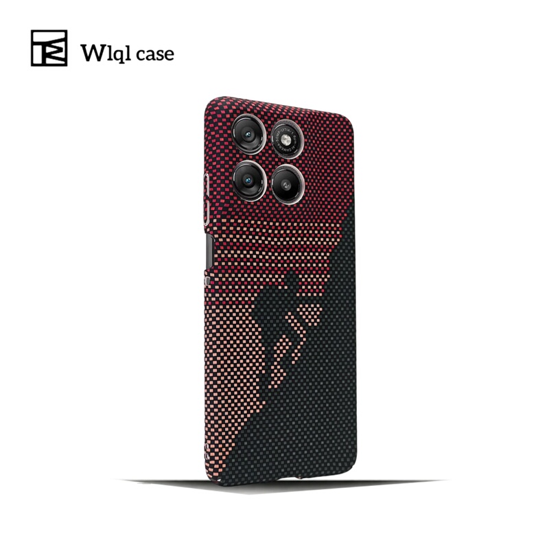 [Wlql Original] Suitable for Motorola Edge70Pro Mobile Phone Case, New Motox70Air Magnetic Kevlar Pattern Protective Cover, Edge70 Ultra-Thin Anti-Fall and Wear-Resistant Shell