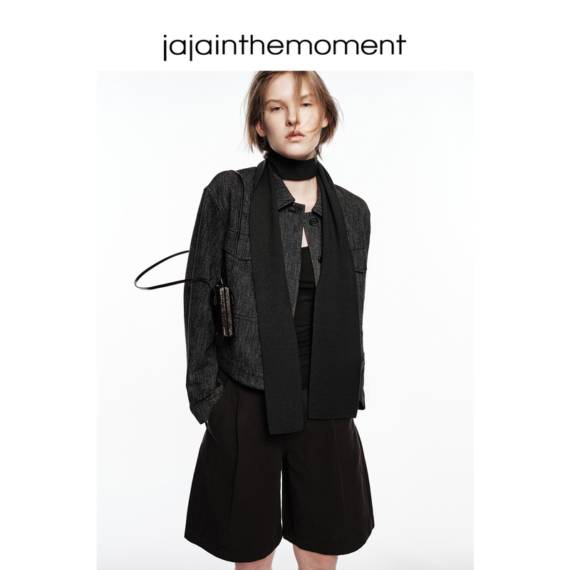 Jaja Retro Linen Silk Texture Short Work Jacket Co080025 Jaja Retro Linen Silk Texture Short Work Jacket Co080025