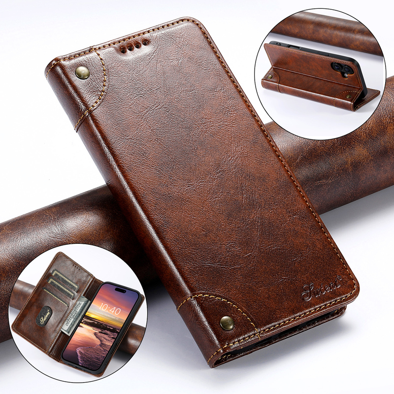 Suitable for Iphone17 Business Air Flip Leather Case 16E Wallet-Style Leather Case 15Plus Oil Wax Leather Texture 14Promax Apple 13 High-End Texture 12 Full Cover 11 Protective Case XS Anti-Fall Xr Men Suitable for Iphone17 Business Air Flip Leather Case 16E Wallet-Style Leather Case 15Plus Oil Wax Leather Texture 14Promax Apple 13 High-End Texture 12 Full Cover 11 Protective Case XS Anti-Fall Xr Men