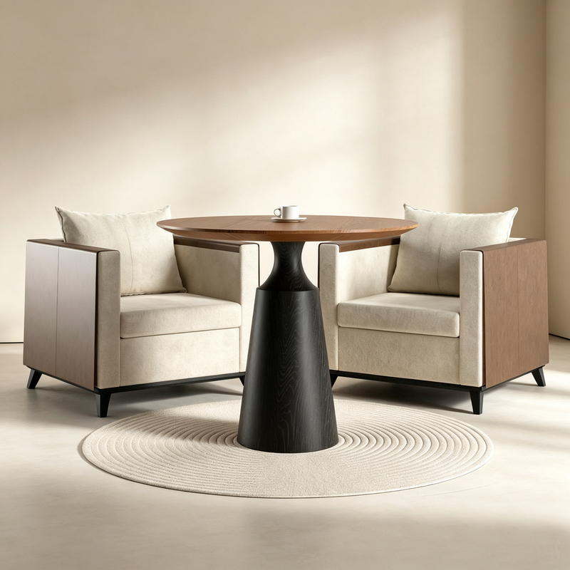 Leisure Single Sofa and Coffee Table Combination for Rest Area, Business Hotel Reception Area, Meeting and Reception Area, One Table and Two Chairs Set Leisure Single Sofa and Coffee Table Combination for Rest Area, Business Hotel Reception Area, Meeting and Reception Area, One Table and Two Chairs Set