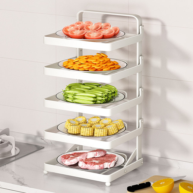 Kitchen dish storage rack multi-layer dish