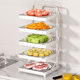Kitchen dish storage rack multi-layer dish
