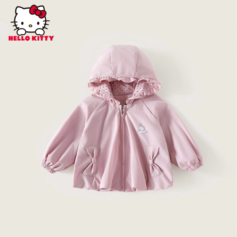 [Sanrio] Hello Kitty Girls' Hooded Jacket 2026 New Autumn/Winter Korean Style Fashionable Outerwear