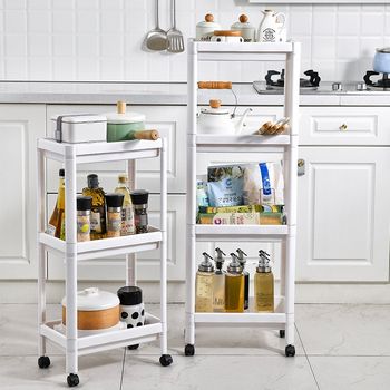 Storage rack bathroom layered j mobile bathroom kitchen dormitory study floor storage and tidying clip storage