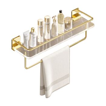 Bathroom storage rack bathroom luxury bathroom sink acrylic golden toilet toilet toilet towel storage