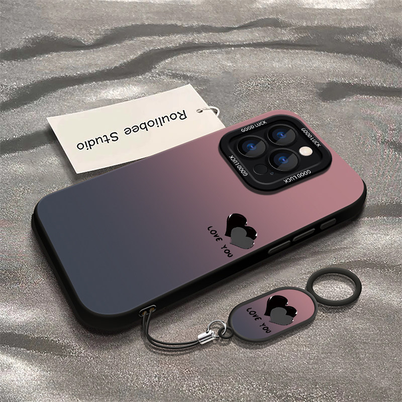 Suitable for Apple 12 Mobile Phone Case Iphone12Promax Liquid Silicone Ip12Pro Women's High-End iPhone Protective Case 12Por New Model Max Full-Cover Anti-Fall Case for Men and Women with Lanyard Included