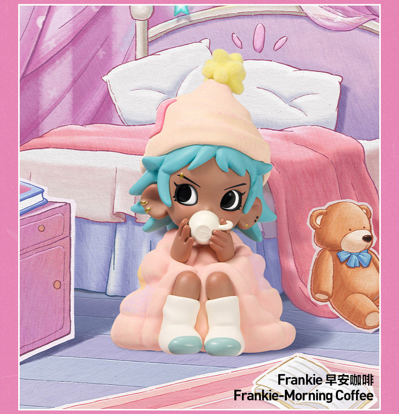 リトル·アーモニー Authentic Lil Peach Riot Sleepover Series BlindBox Figure-Frankie