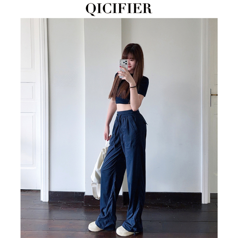 【Qicifier】Doudou Pants Summer Cool and Slimming Adjustable Versatile Sports Outdoor Yoga Pants 5401 【Qicifier】Doudou Pants Summer Cool and Slimming Adjustable Versatile Sports Outdoor Yoga Pants 5401