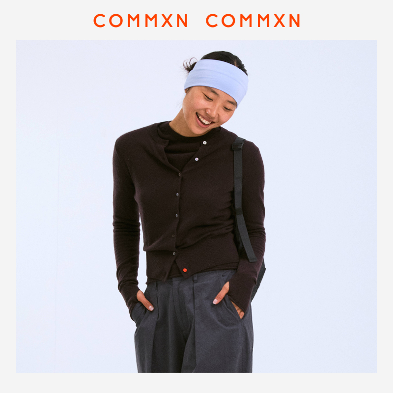 Commxn·Soft Blended Knit Cardigan, Simple and Versatile Commuter Short Top, 2026 Early Autumn New Women's Clothing