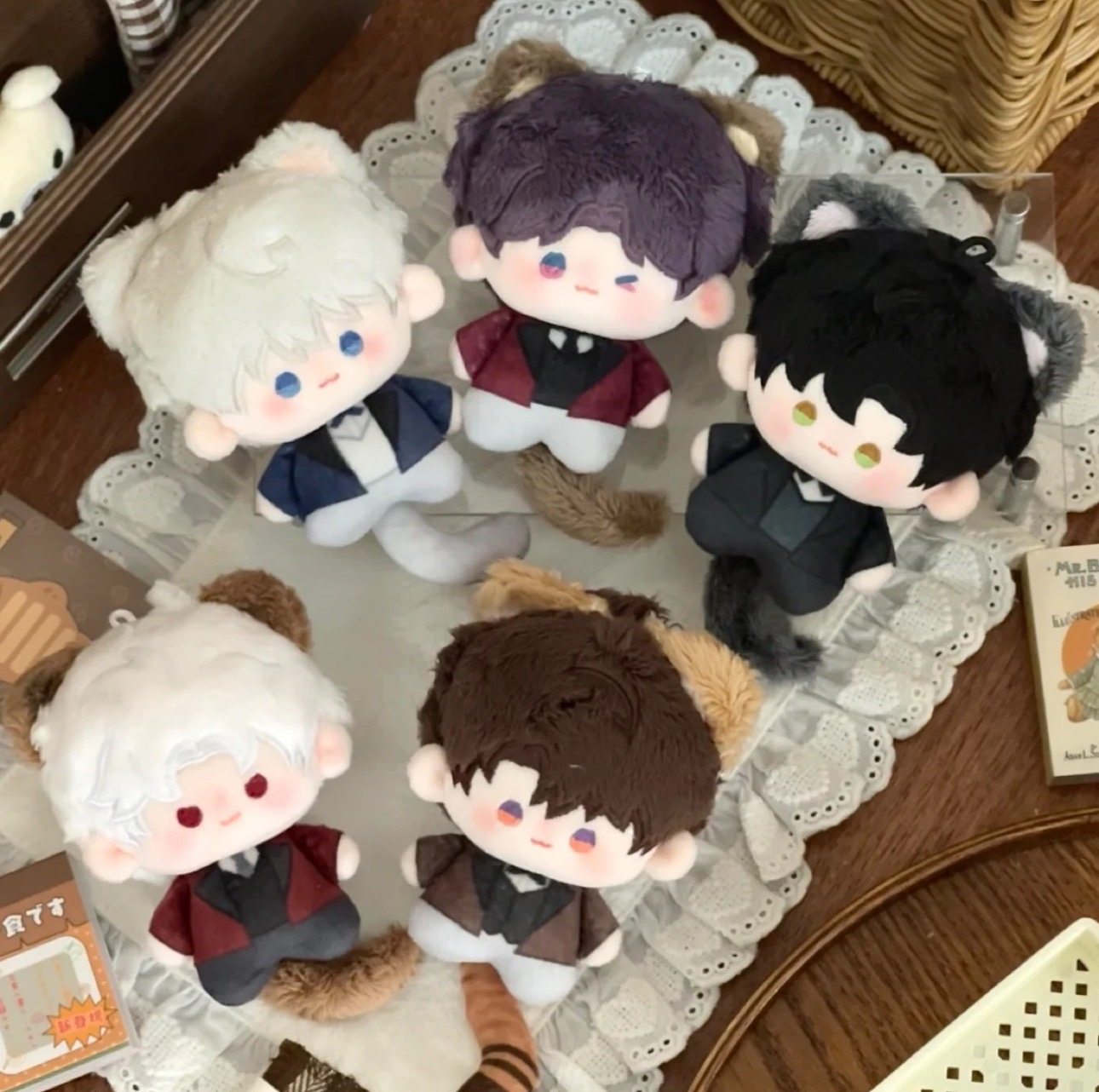 Love and Deepspace Fan-Made 3.15 in Cat Card Plush Dolls