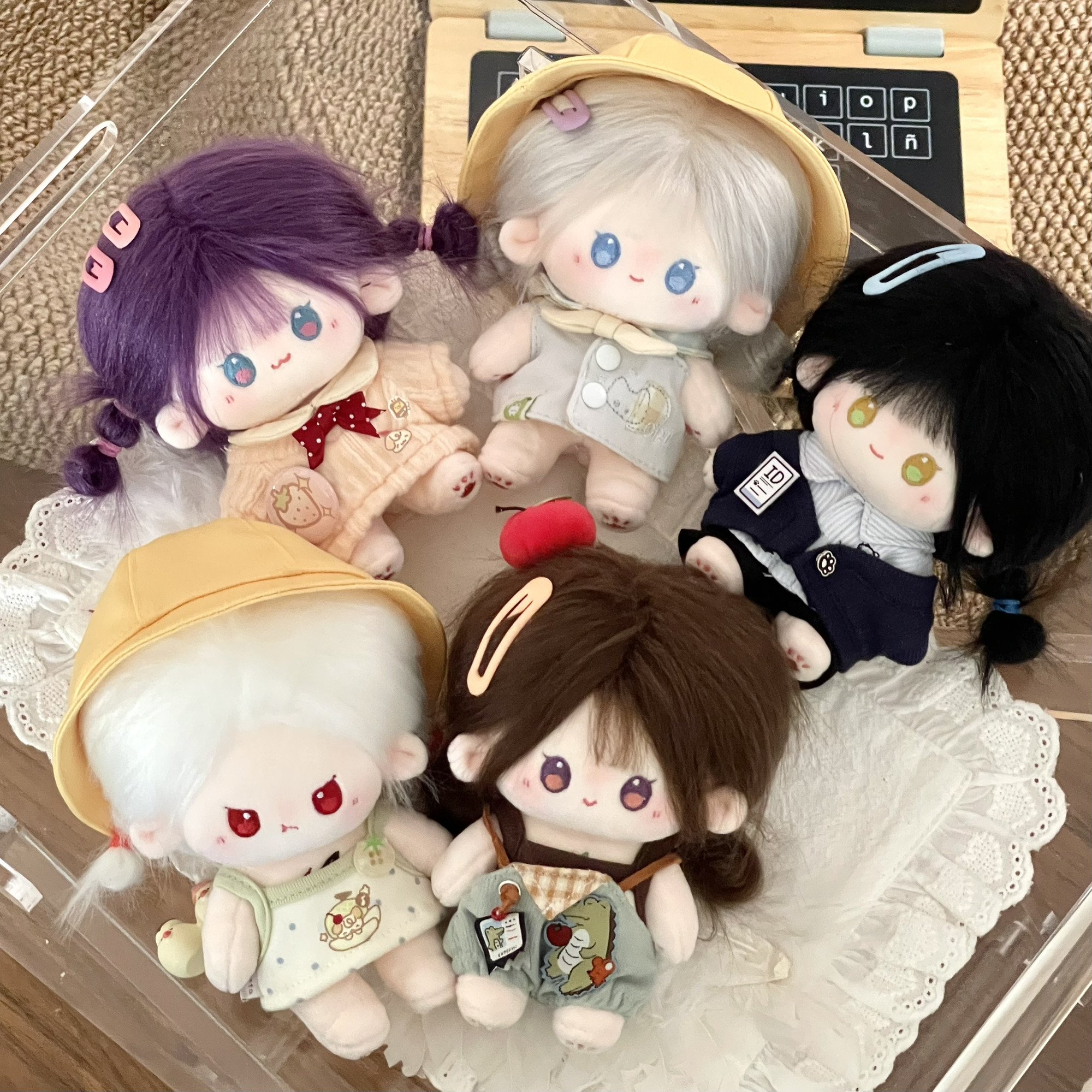 Love and Deepspace Fan-Made 3.94 in Tousled-Hair Plush Dolls