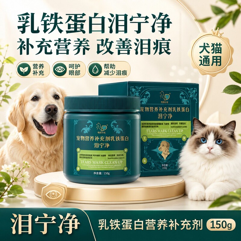 Yuelang Xiaochong Tear Ning Jing Universal Tear Stain Removal Powder for Cats and Dogs, Oral Solution for Removing Tear Stains in Teddy and Bichon Dogs, Repairs Eye Tear Stains