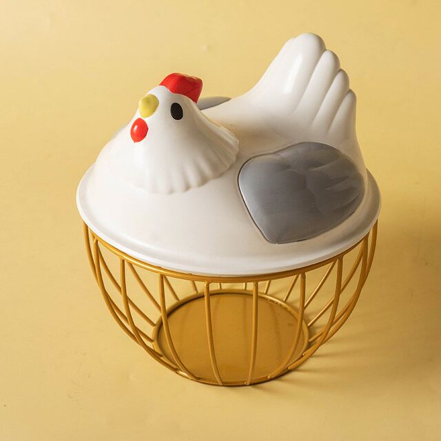 Household kitchen egg basket storage basket vegetable iron storage basket storage basket O fruit basket vegetable basket metal basket span