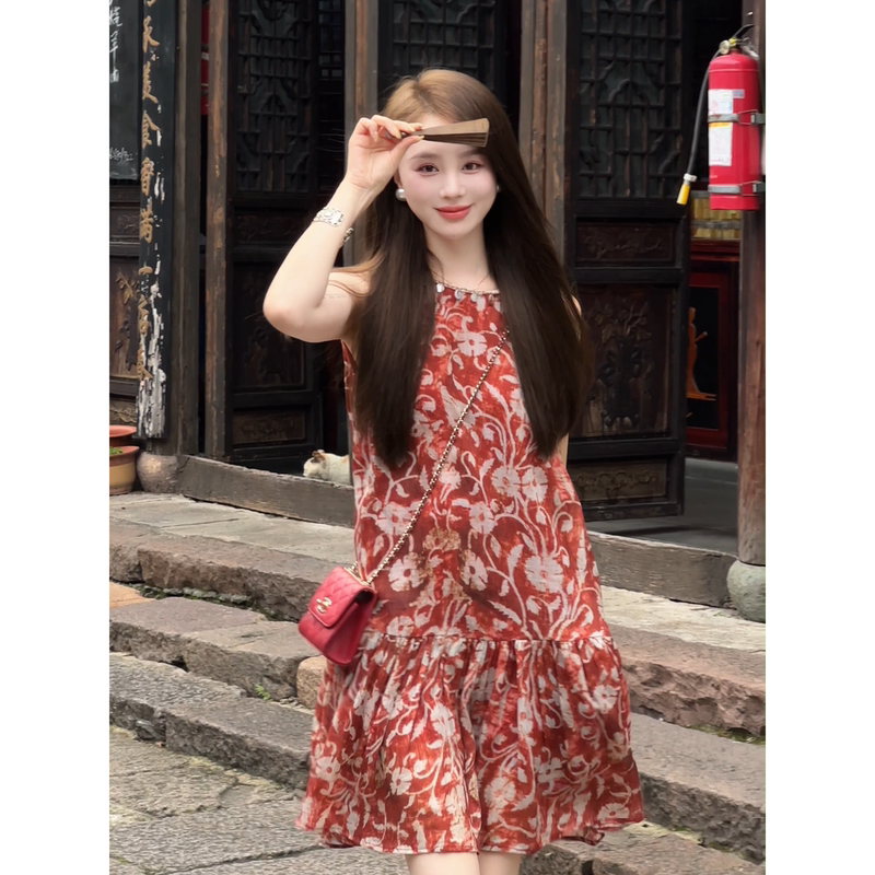 Ai Wenwen Iris Exotic Style 2026 Summer Dress for Women 100% Ramie High-End Original Bohemian Dress Ai Wenwen Iris Exotic Style 2026 Summer Dress for Women 100% Ramie High-End Original Bohemian Dress