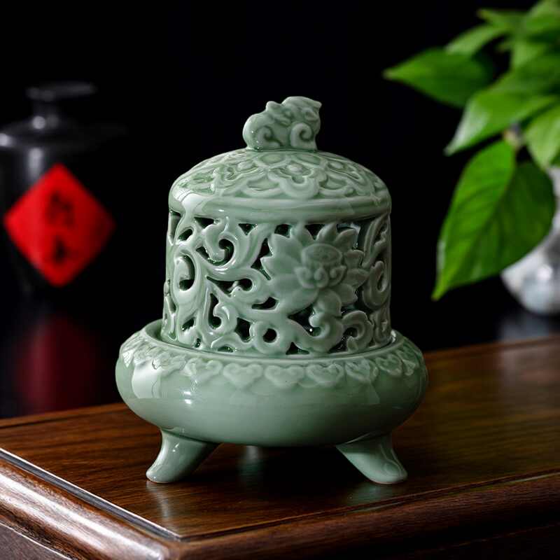 NK21875 中国陶器 青瓷三足丸香爐 茶道具 香炉 検:青磁 青瓷 中国 砧 天龍寺 七官 龙泉青瓷三足炉- Top 100件龙泉青瓷三足炉- 2025年10月更新- Taobao