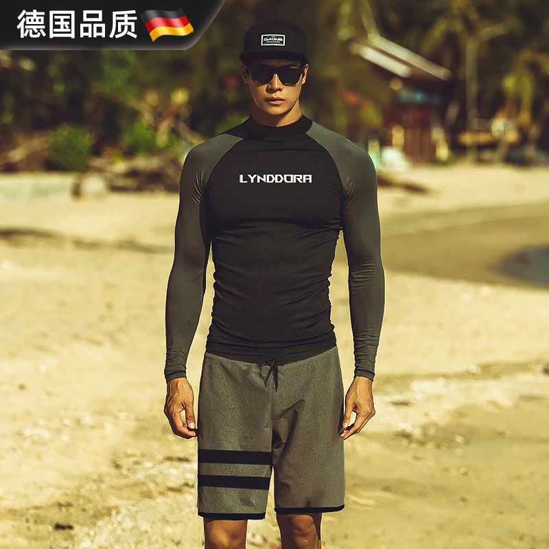 German Diving Suit for Men, Sun Protection Rash Guard, Snorkeling Quick-Dry Surfing Suit, Slimming Hot Spring Two-Piece Long-Sleeve Swimsuit German Diving Suit for Men, Sun Protection Rash Guard, Snorkeling Quick-Dry Surfing Suit, Slimming Hot Spring Two-Piece Long-Sleeve Swimsuit