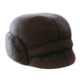 Imported Mink Hat, Men's Fur Hat for Autumn and Winter, Outdoor Cotton Hat for Middle-Aged and Elderly, Full Mink Fur, Warm