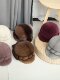 Mink Fur Hat for Middle-Aged and Elderly Women, Winter Full Mink Fur Ear Protection Fur Hat, Winter Fashionable Mink Velvet Warm Cotton Hat