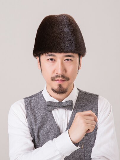 Imported Otter Fur Hat, Mink Fur Hat for Men, Whole Mink Fur Hat for Middle-Aged and Elderly Men, Autumn and Winter Gentleman's Hat for Old Men