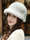 Mink Fur Hat for Women in Autumn and Winter, Middle-Aged and Elderly Ear Protection, Warm Whole Mink Fur, Mink Velvet, Mother's Winter Fur Hat