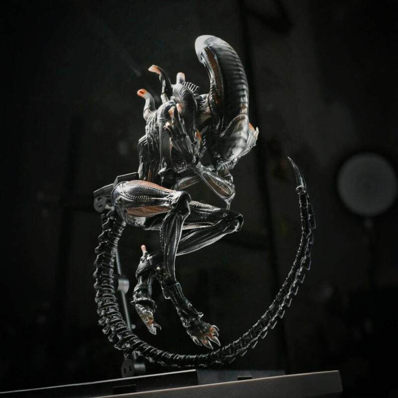 Burned Alien Death Ship Romulus Action Figure Model Toy Figurine Milk Coffee Ko Boxed