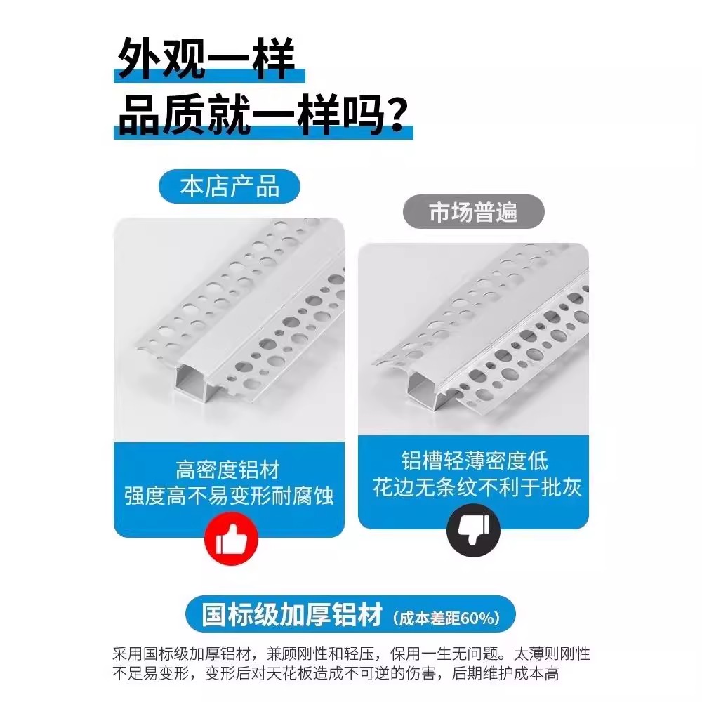 揭秘新型LED灯槽铝材：1010带边2010银黑低压灯的无限魅力