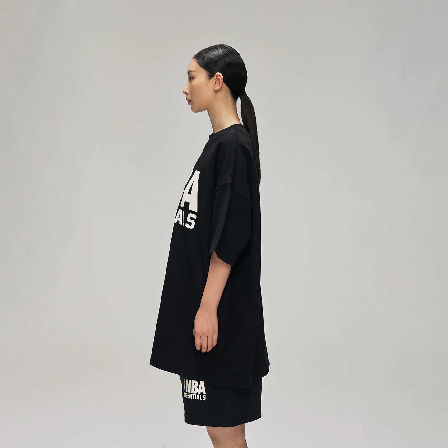 [Сначала 50% скидки] FEAR OF GOD ESSENTIALS Мужская NBA совместный брендинг 90-х короткие рукав T-шорт