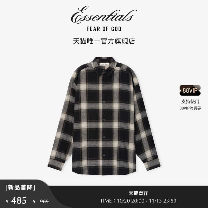 【First Discount of 50% off】Fear of God Essentials Men's Button-Up Shirt 【First Discount of 50% off】Fear of God Essentials Men's Button-Up Shirt