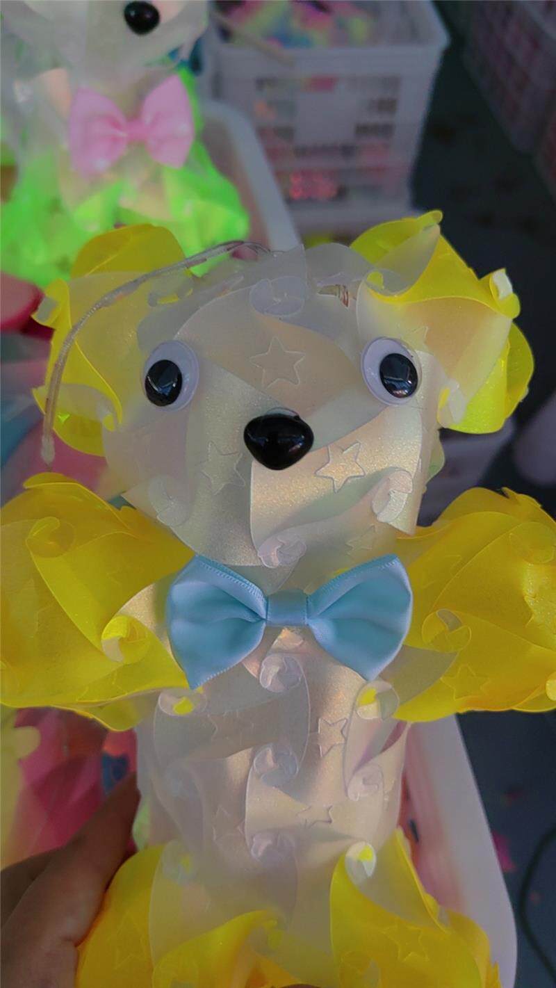 Китайский фонарик 国庆节3d立体动物炫彩镭射手提花灯材料片儿童手工diy灯笼摆摊