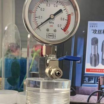 Experimental bottle transparent cup plexiglass pressure test tank positive pressure negative pressure vacuum barrel airtight seal pressure tank