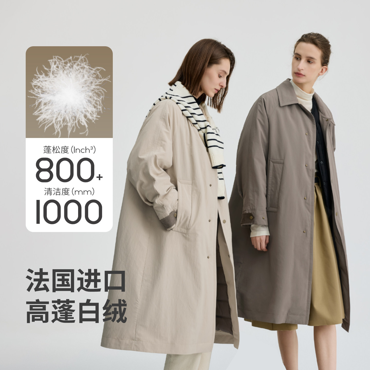 25年必买!BINJORA冰洁95绒长款风衣羽绒服种草避坑指南-好物推荐-淘宝好物网