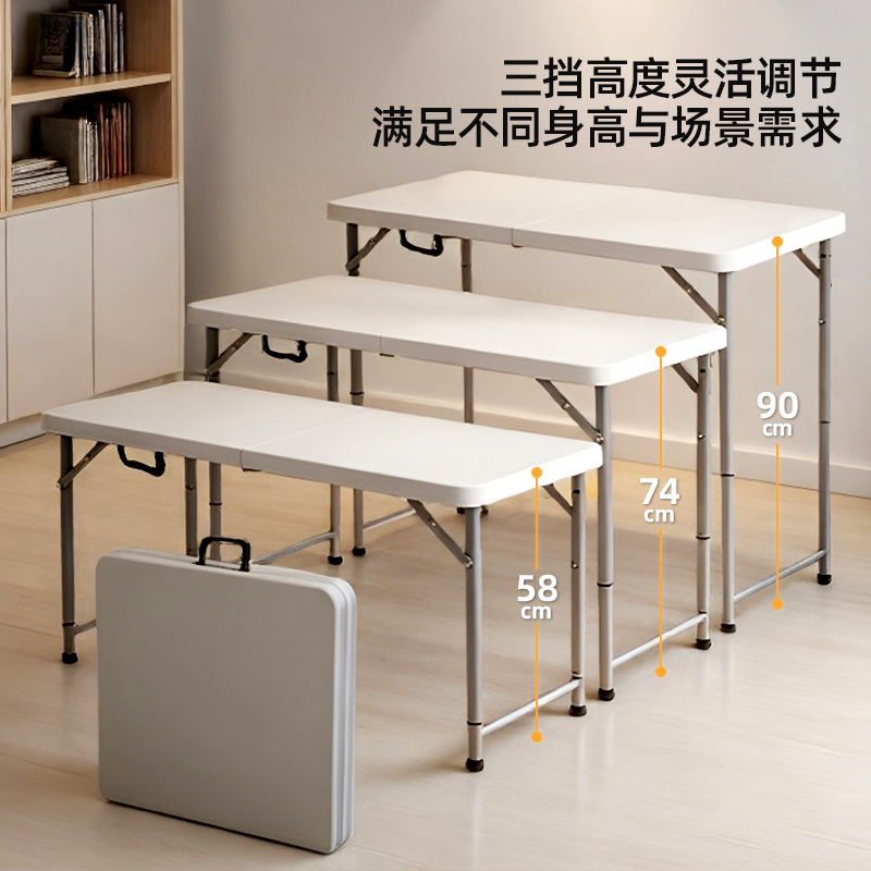 Folding Table Outdoor New Model Computer Table Adjustable Height Home Use No Installation Required Foldable Outdoor Folding Table and Chair Set