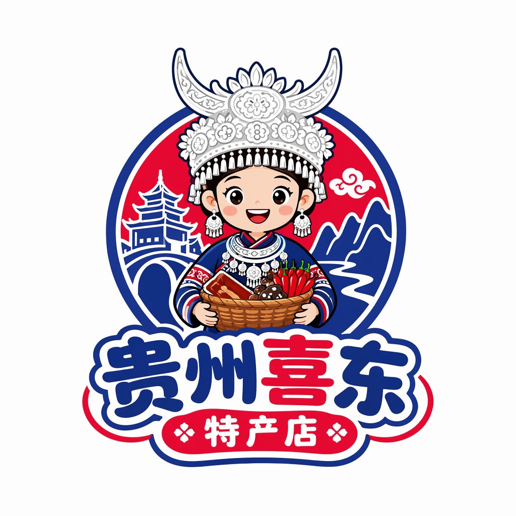 喜东大方六龙豆干厂的LOGO