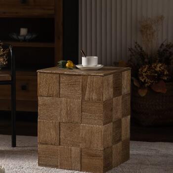 Wasabi style retro sofa side table square storage storage coffee table bedside table living room b&b hotel creative corner table