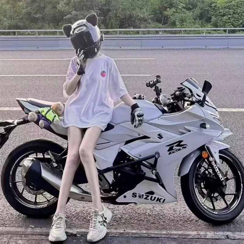 Мотоцикл Kawasaki Ninja 250cc, одноцилиндровый D Horizon, Северное сияние, взрослый водитель, гоночная машина