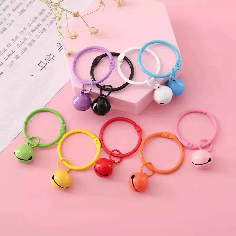 Bell Keychain Creative Accessories DIY Beadwork Handmade Bag Keyring Pendant