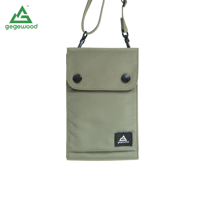Gegewood Mountain-Style Mobile Phone Bag, Water-Repellent, Multi-Pocket, Lightweight Travel Outdoor Leisure Cross-Body Small Bag 26 New Model