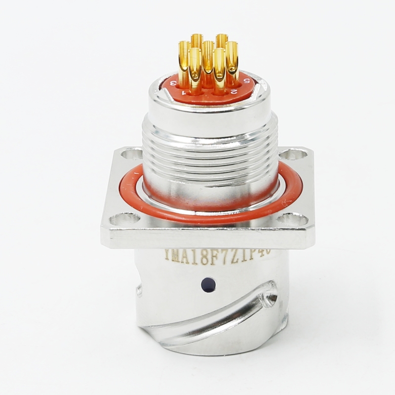 Yma Series Yma18F7Z1P40 7-Pin Electrical Connector with Aviation-Grade Quality, Ip67 Corrosion-Resistant and Salt-Spray Resistant