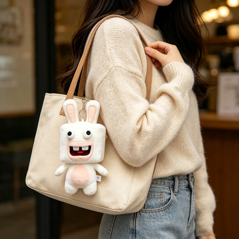 Crazy Rabbit Keychain Plush Pendant Cute Crooked Teeth Rabbit Bag Charm Rabbit Doll Gift for Boyfriend/Girlfriend Crazy Rabbit Keychain Plush Pendant Cute Crooked Teeth Rabbit Bag Charm Rabbit Doll Gift for Boyfriend/Girlfriend