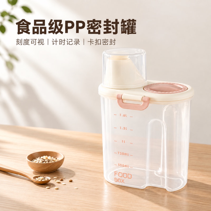 Household Insect-Proof and Moisture-Proof Rice Container, Japanese-Style Sealed Storage Jar for Grains, Rice, Flour, and Coffee Beans Household Insect-Proof and Moisture-Proof Rice Container, Japanese-Style Sealed Storage Jar for Grains, Rice, Flour, and Coffee Beans