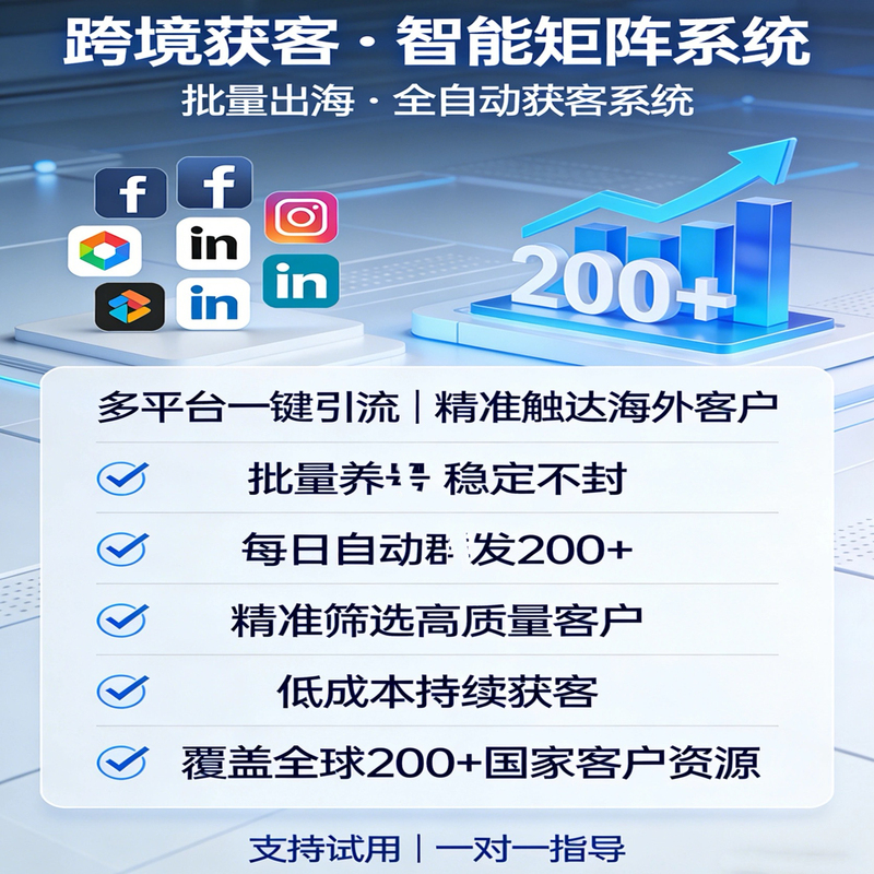Overseas Traffic Generation and Customer Expansion, Tiktok Matrix, Facebook Matrix, Whatsapp Group Sharing, Instagram Collection, Geo Marketing System, Foreign Trade Client Development