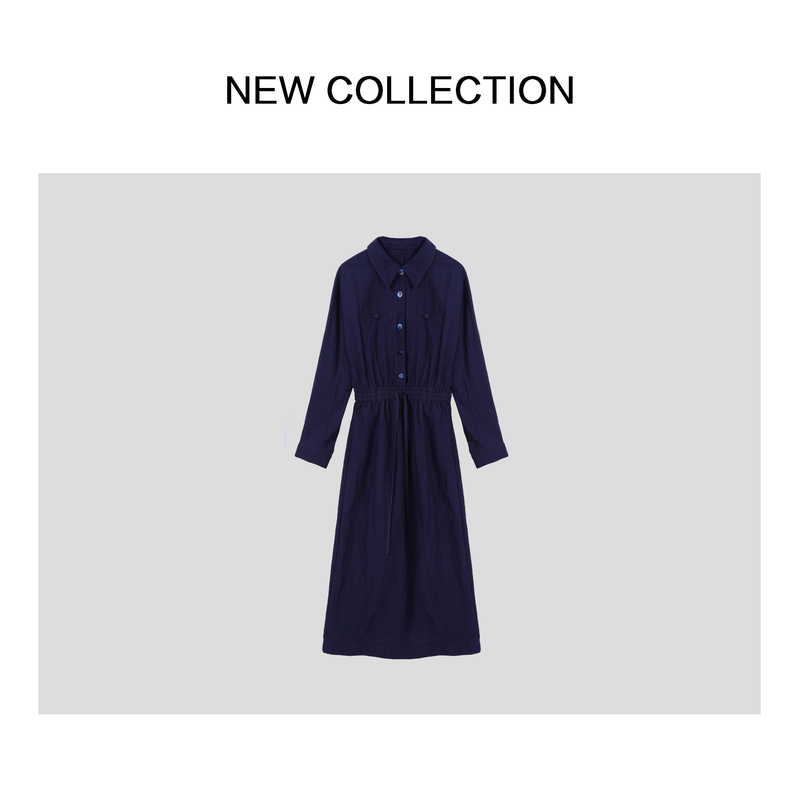 【Guangzhou Trip - Counter Clearance】New Waist-Cinching Shirt Dress L3538002 【Guangzhou Trip - Counter Clearance】New Waist-Cinching Shirt Dress L3538002