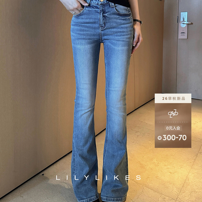 Lilylikes "Lily Ace Flared Pants" Early Autumn New Vintage Mid-High Waist Slim Fit Flared Jeans for Women Lilylikes "Lily Ace Flared Pants" Early Autumn New Vintage Mid-High Waist Slim Fit Flared Jeans for Women