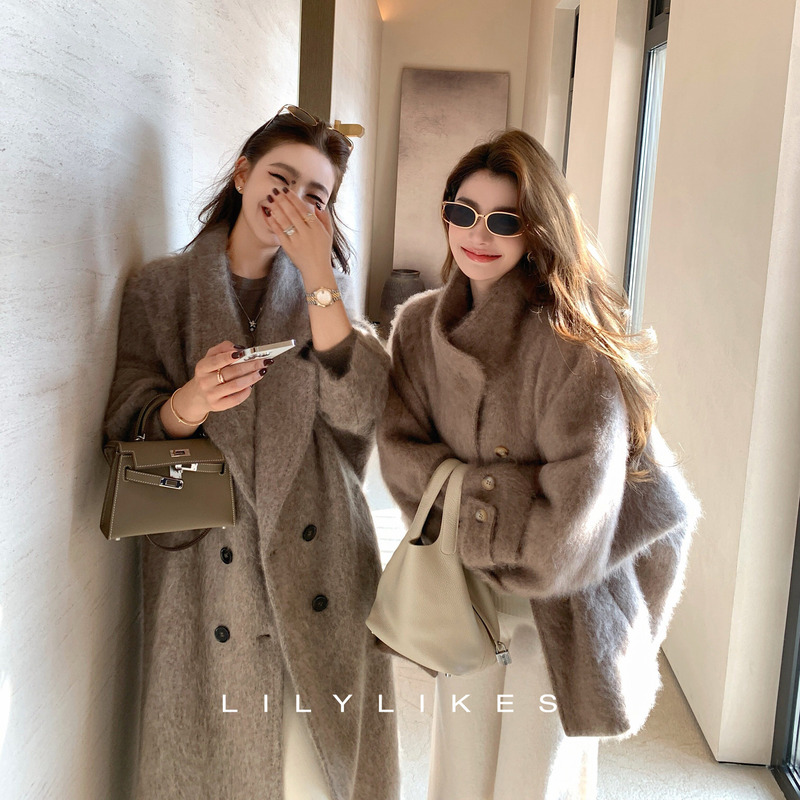 Lilylikes "Soft Mist Cream Coat" Fairy Luxury 100% Wool Brushed R0W Style Simple and Elegant Coat