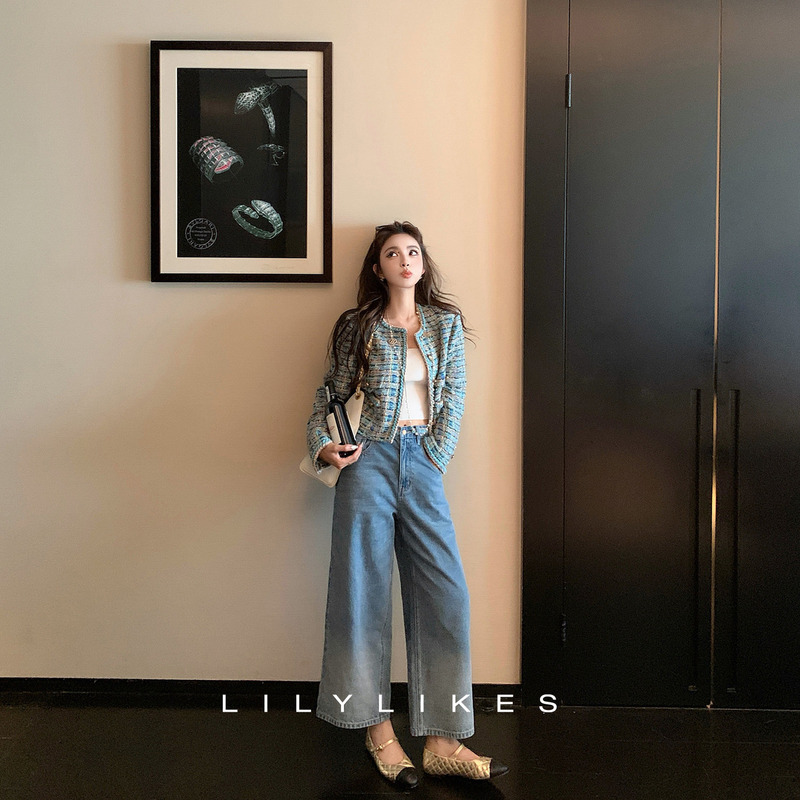 Lilylikes' Chan*L Tweed Knit Cropped Pants' Soft and Breathable Cotton Neat Cropped Pants Lilylikes' Chan*L Tweed Knit Cropped Pants' Soft and Breathable Cotton Neat Cropped Pants