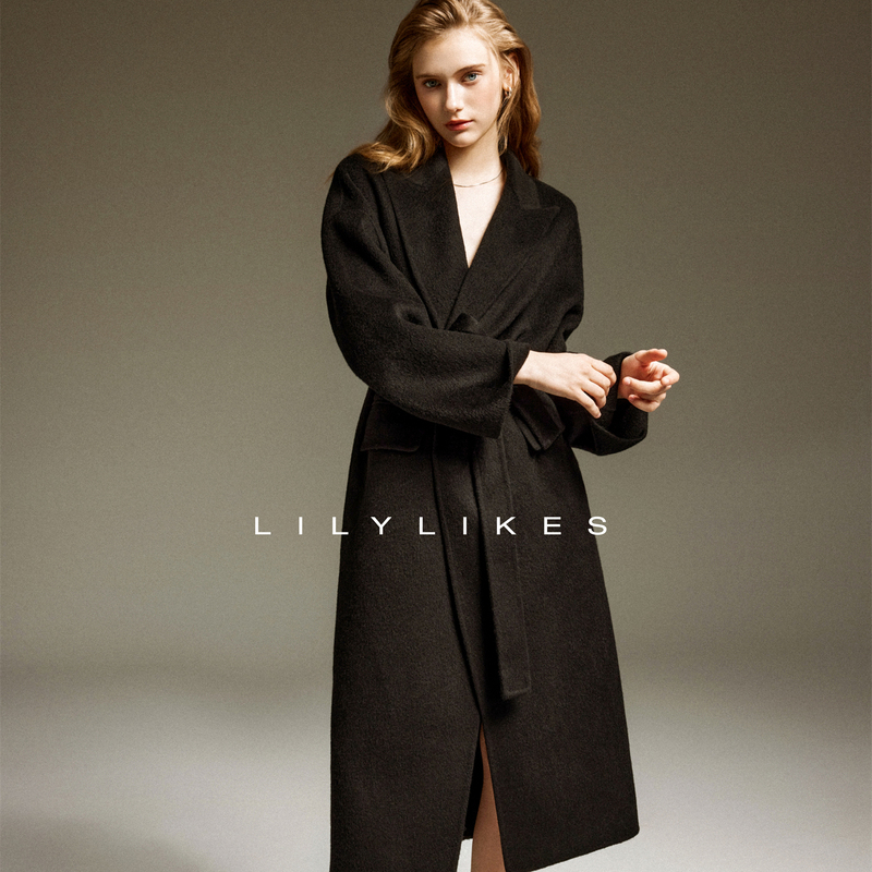 Lilylikes100 Camel Hair/Camel Hair Silk Australian Wool High-End Double-Sided Woolen Coat for Women of the Year Lilylikes100 Camel Hair/Camel Hair Silk Australian Wool High-End Double-Sided Woolen Coat for Women of the Year