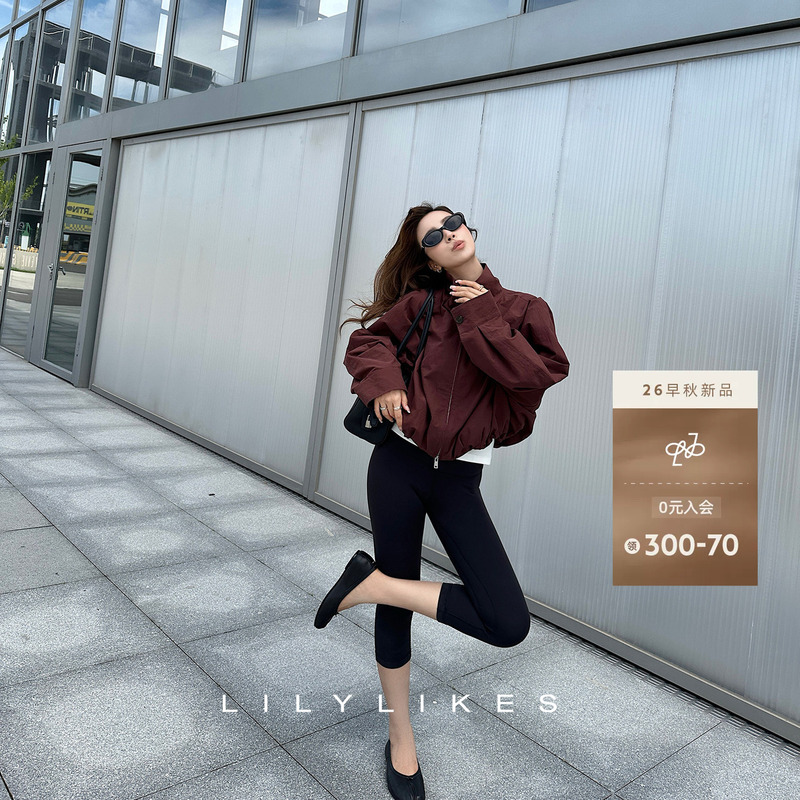 Lilylikes "American Blogger's Versatile Early Autumn Wardrobe Jacket: Stand-Up Collar Washed Cotton Short Jacket Lilylikes "American Blogger's Versatile Early Autumn Wardrobe Jacket: Stand-Up Collar Washed Cotton Short Jacket