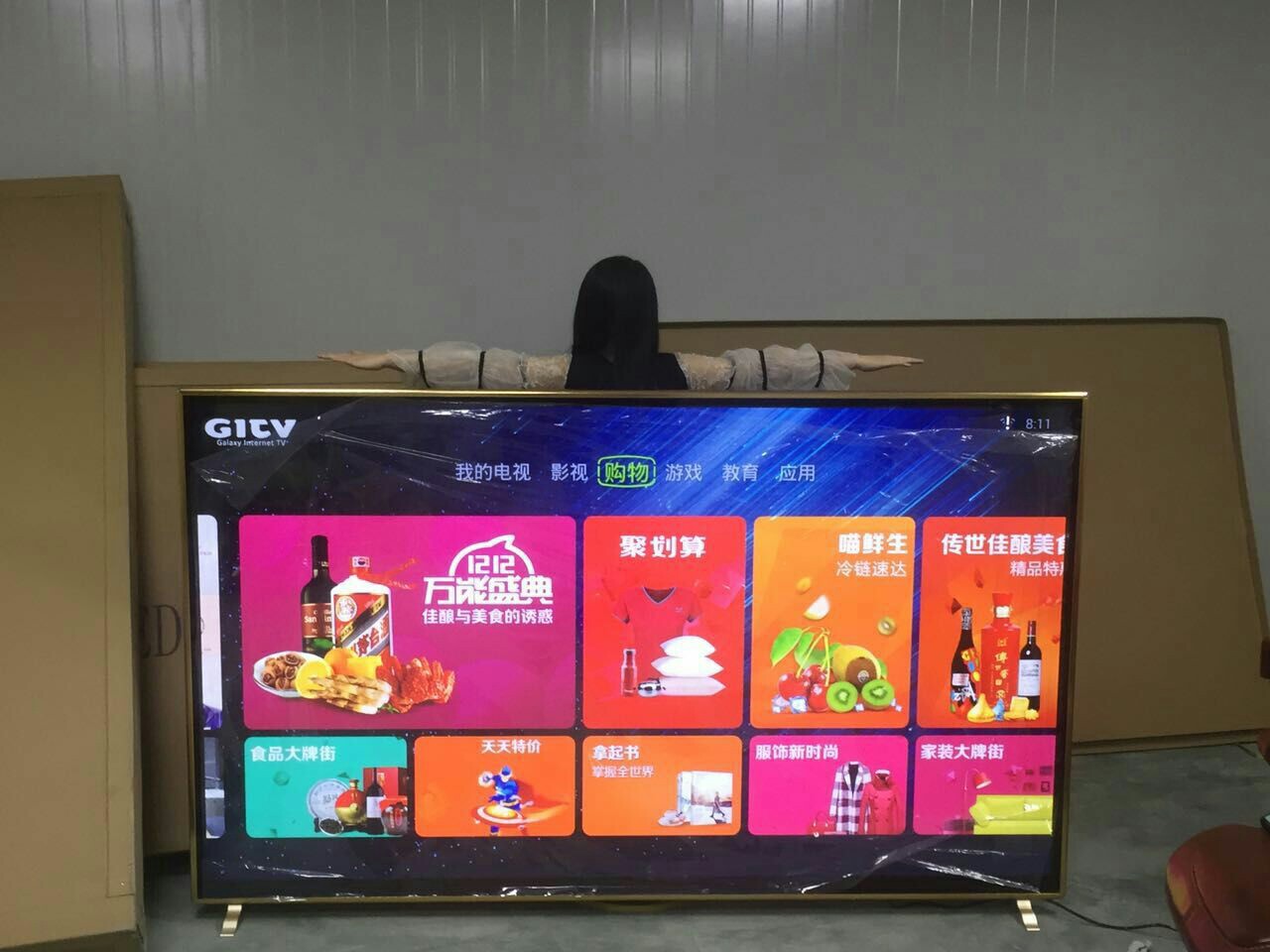 tivi sharp 42 inch Gói 100 inch cài đặt 70 inch 75 inch 80 inch 85 inch 90 inch 95 inch 110 inch HD mạng WiFi thông minh TV tivi lg 55